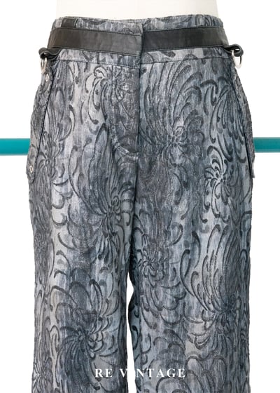 灰墨花影帥氣長褲（28"）3