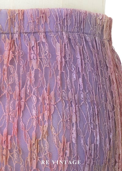 浪漫紫羅蘭蕾絲貼身長裙（24-30"）11