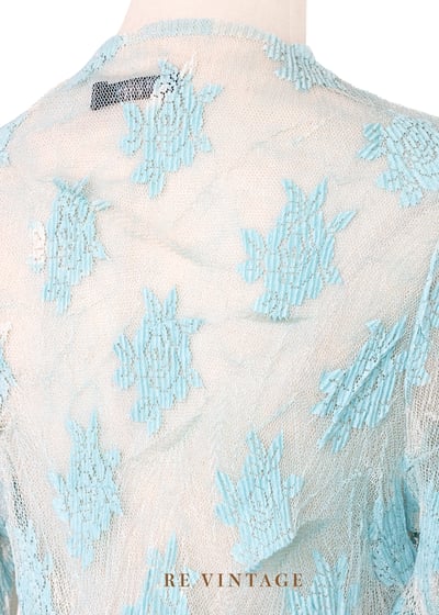 微光地中海顯白有氣質的網紗上衣11