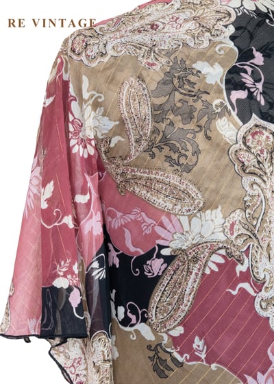 浮世漫遊 - 乾燥玫瑰色圖騰上衣13
