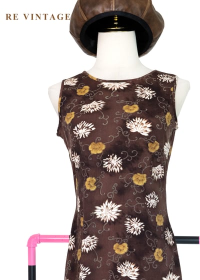 Mocha 雙色小花迷你短洋裝3