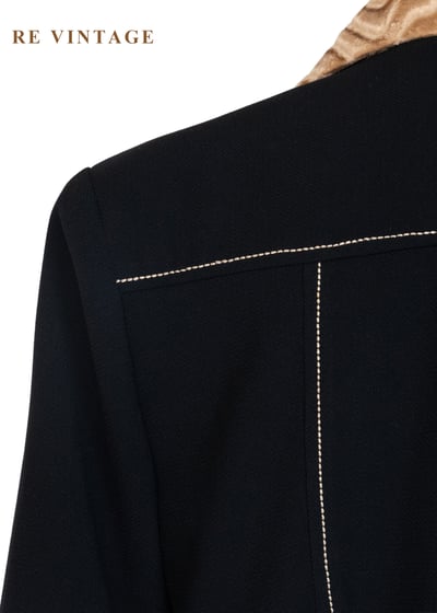 流動黃金黑結構主義上衣短版外套14