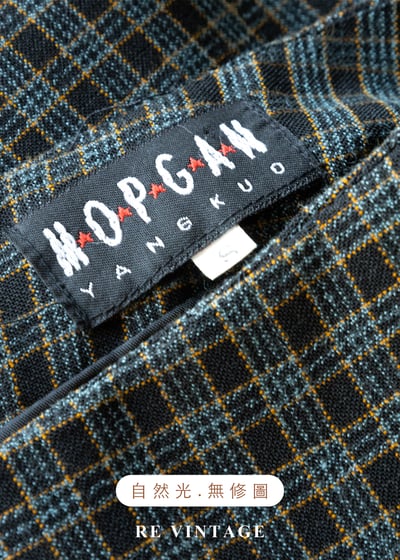 酷感錯位格紋拼接長裙（24"）11