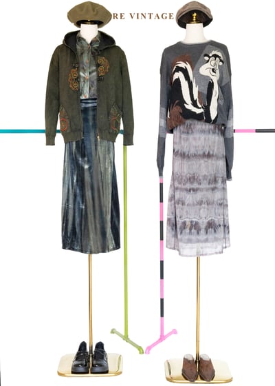 Ash Veil 煙霧暈染長裙（25-32"）2