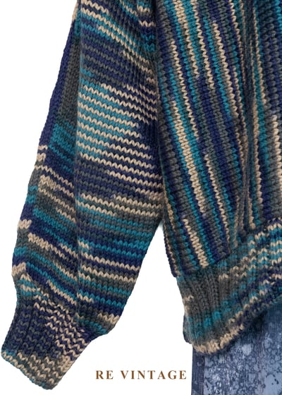 梵谷的星夜 - 段染混色針織外套6