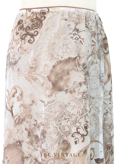 宮廷窗紗外煙幕瀰漫中長裙（22-28"）9