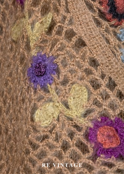 繁花夢境立體勾花針織毛衣7