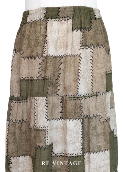 遊牧流浪美學拼接圖騰流蘇長裙（24-30"）3