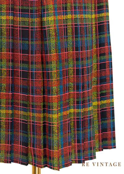 格紋心跳格紋百褶裙裙（27-32"）7