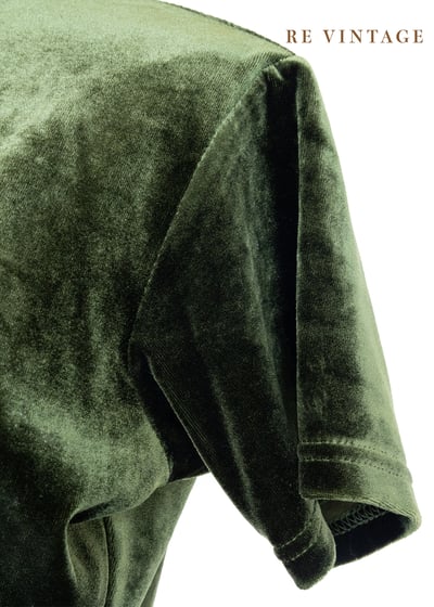 Courtyard Green 玫瑰絨布上衣5