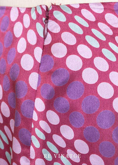 Disco 斜紋點點緞面中長裙4