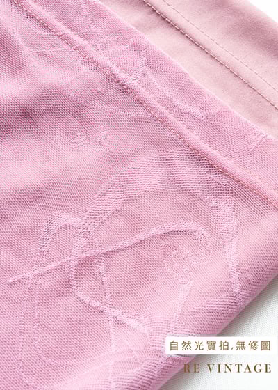 義大利製 - 芭比粉美麗的花紋印花網紗長裙（26"）12