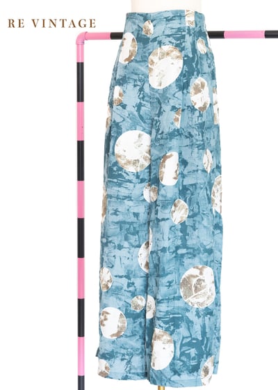 斑駁月球高腰寬版褲（28"）1