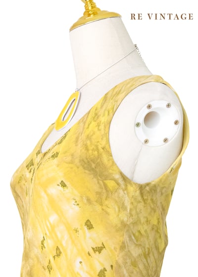 蜂蜜野草扎染畫布洋裝8