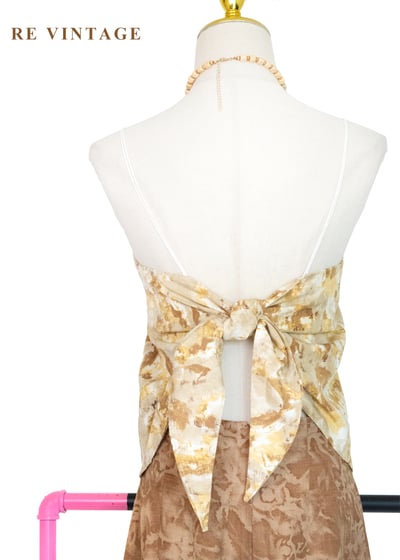 薑黃斑駁大理石紋一片式背心7