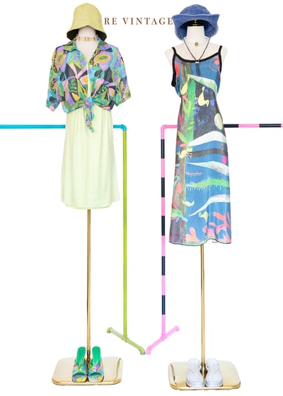 果凍馬卡龍色植物園襯衫2