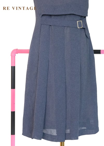 質感單品 - 線條俐落的銀釦迷你洋裝4