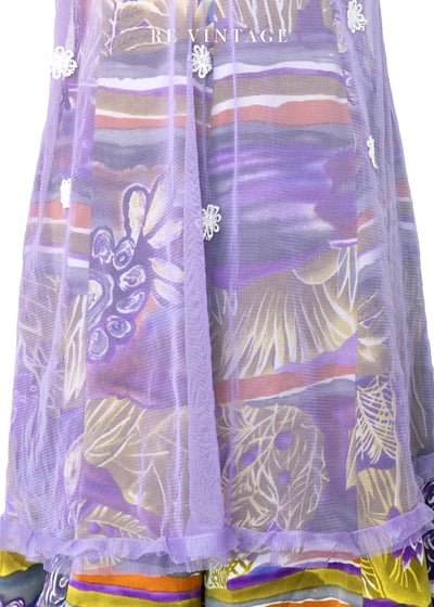 紫色薄霧浪漫蝴蝶結網紗背心11