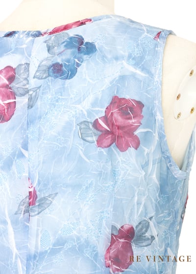 Aqua 水藍的你粉紅的花長洋裝13