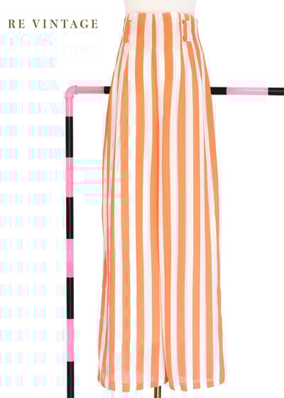 阿瑪菲橘光義大利漫步線條高腰寬褲（26"）1