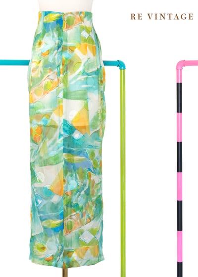 套裝裙子 - 荷葉花園透明水彩裙子（26"）9