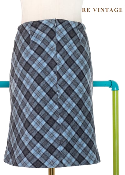 Blue Haze 藍霧格影毛呢短裙（26"）6