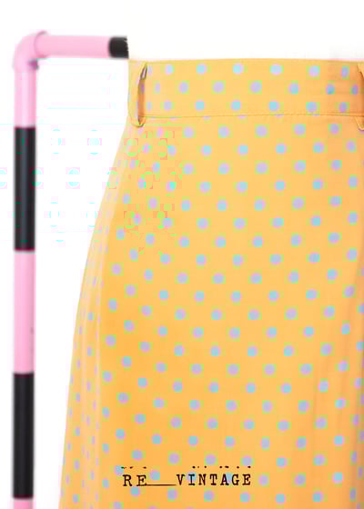 粉橘色點點長裙3