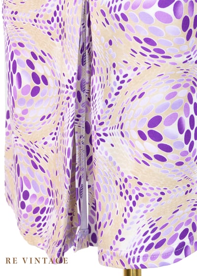 紫光波動迷幻中長裙（26-30"）10