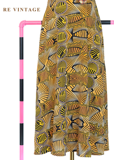 規律的幾何迷宮夏日派對洋裝8