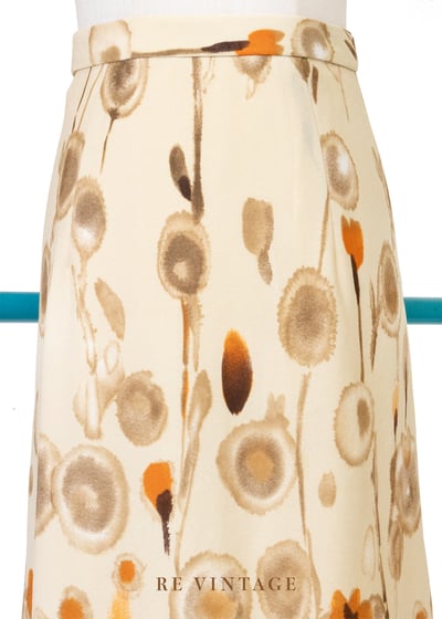 秋日暈染水彩花裙（26"）3