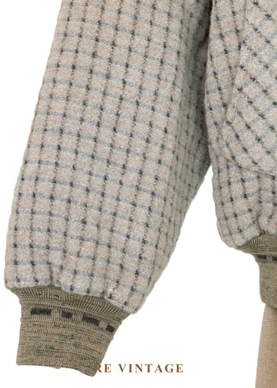 Brown Rice 微縮小方格毛呢夾克外套4