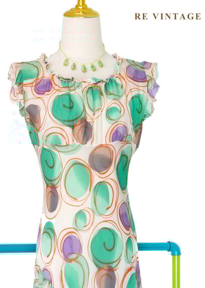 奇幻冒險 - 迷幻漩渦隨性塗鴉洋裝3