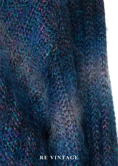 日本製 - 午夜星雲混色針織毛衣外套9