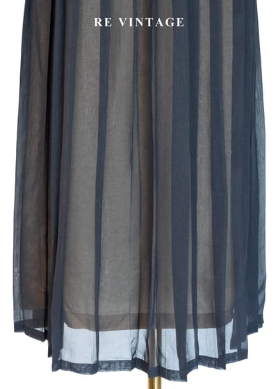 墨灰半透視百褶長裙（27"）6