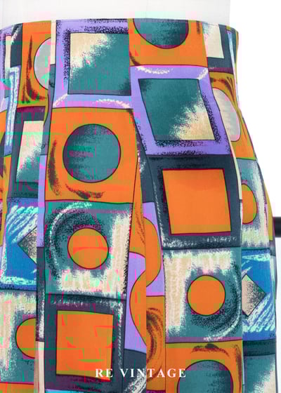 復古乖乖牌幾何藝術高腰短褲（27"）12