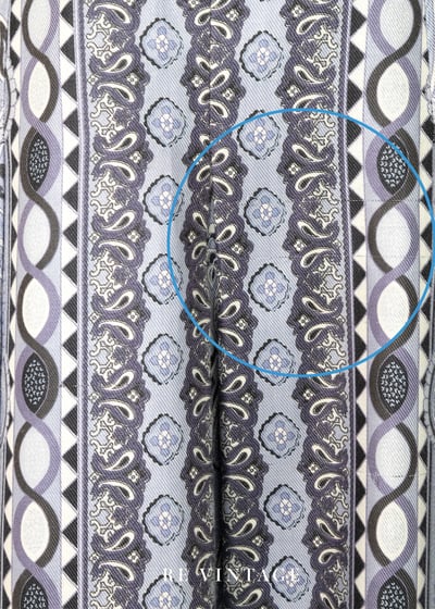 Scarf Print 漂亮的淺淺藍印花中長裙（27"）11