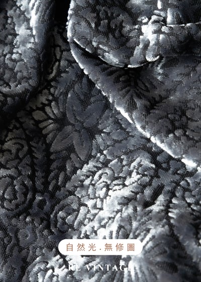 銀葉繁花 - 垂墜領絨布上衣10