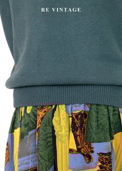 松針綠黑白格紋毛料針織背心11