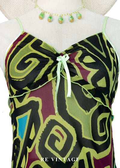 青竹絲迷宮圖騰細肩帶背心3