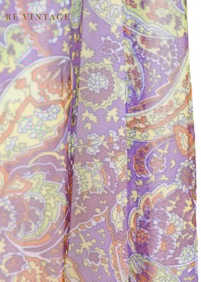 Smoky Grape 滿版印花網紗洋裝14