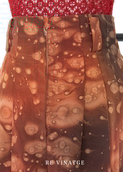 秋葉雨天小水滴高腰五分短褲6