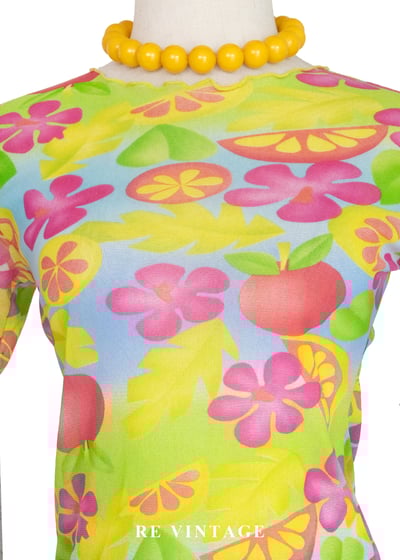 熱帶的花朵拼盤上衣3