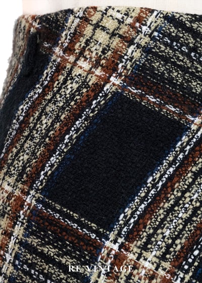 英倫優雅斜格紋毛呢長裙（26"）5