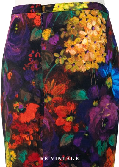 復古花卉色彩記憶短裙（29"）9