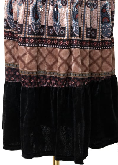 異國粉紅銀幣女王絨布美裙（22-27"）4