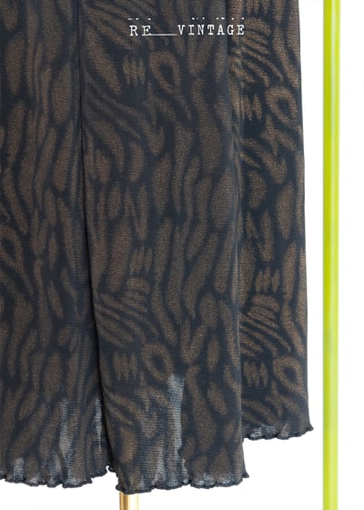 棕黑色流動紋路垂墜感長裙（25-28"）5