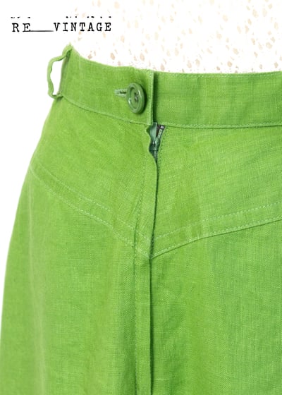 超級美の青草綠輕薄棉質長裙9