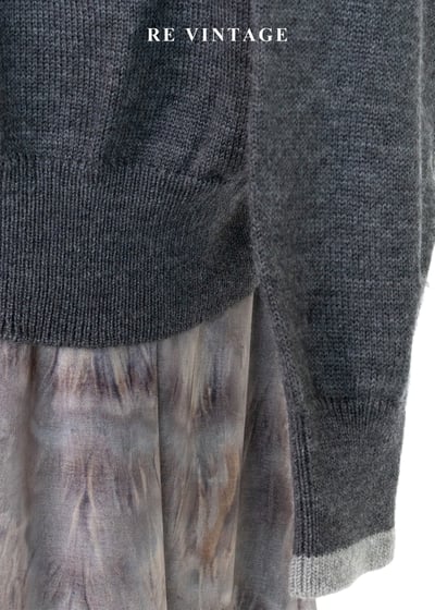 俏皮卡通人物灰系針織毛衣15