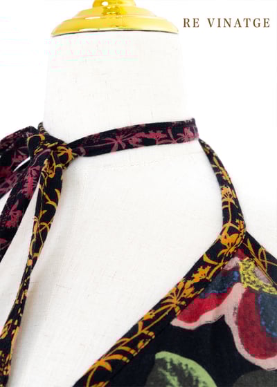 『歐洲寶物-巴黎』Art Collage 超美拼接繞頸洋裝5