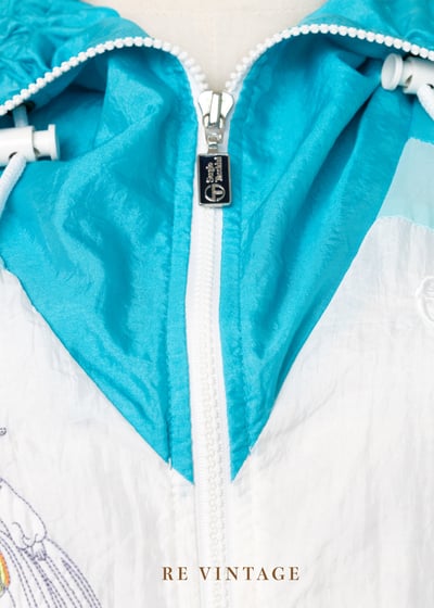 『歐洲寶物』湖水綠拼接尼龍小人偶外套 Sergio Tacchini12